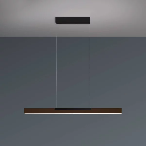 BOPP Lampada LED a sospensione Bopp Nano 2.0, lunghezza 100 cm, bronzo/nero dimmerabile, Bronzo / Ottone antico, Soggiorno / Sala da pranzo, Alluminio, Moderno