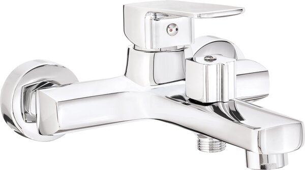 Wall-mounted bathtub mixer