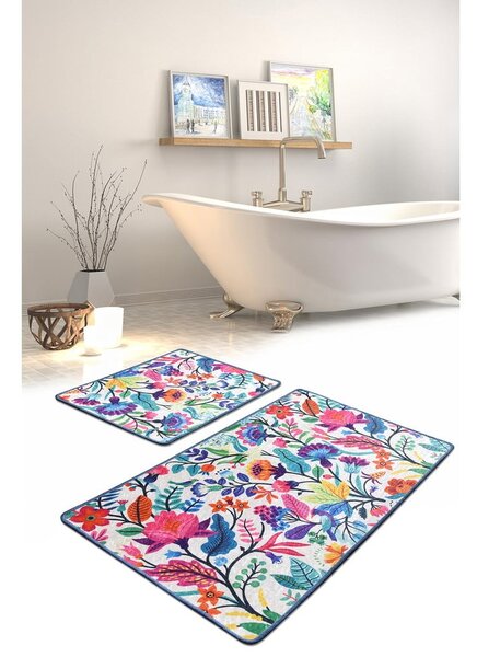 Set di 2 tappeti da bagno rettangolari Wild Garden - Foutastic