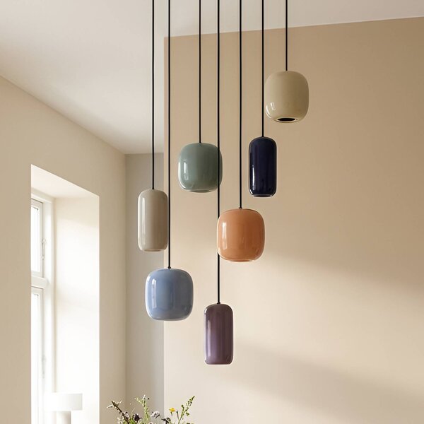 Lampada a sospensione Narion Lucande, dimmerabile, Multicolore, Soggiorno / Sala da pranzo, Metallo, Design, Lampada a sospensione