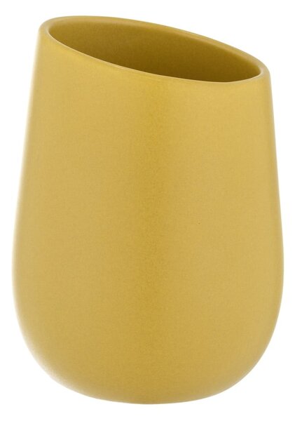 Tazza in ceramica gialla per spazzolini da denti Badi - Wenko