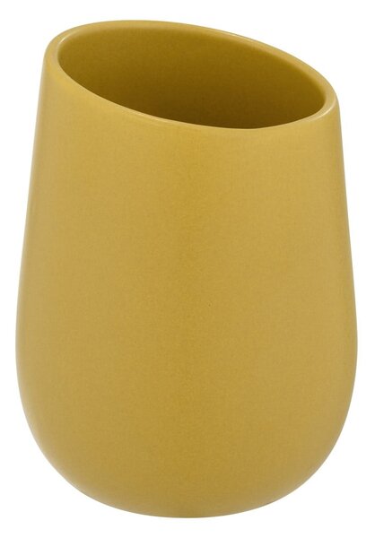 Tazza in ceramica gialla per spazzolini da denti Badi - Wenko