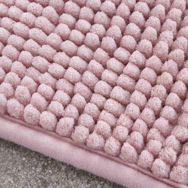 Tappetino da bagno rosa 80x50 cm Bobble - Catherine Lansfield