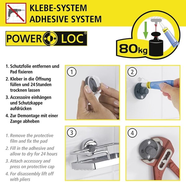 Porta asciugamani a parete in acciaio inox in argento lucido Bosio - Wenko