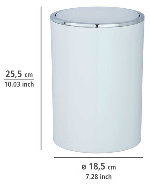 Bidone in plastica bianca 5 L Inca - Wenko