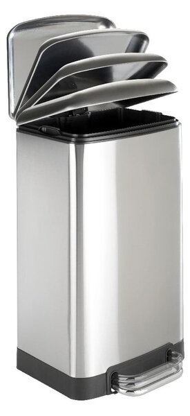 Bidone a pedale in acciaio inox, 30 l - Wenko