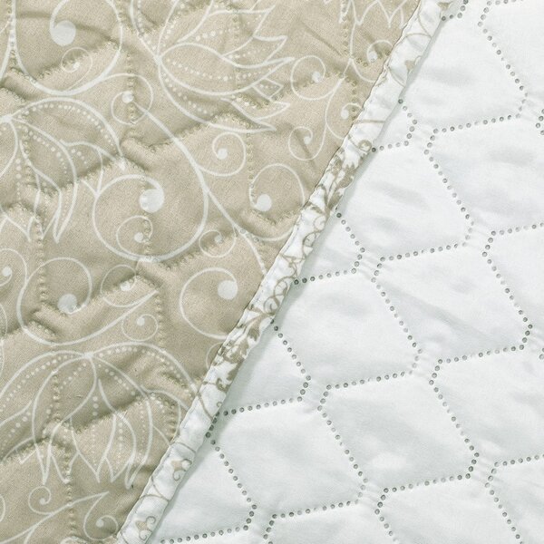 Copriletto in microfibra double-face marrone chiaro Malaga, 220 x 240 cm Alhambra - DecoKing