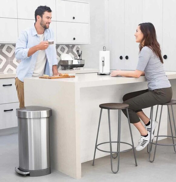 Bidone a pedale in acciaio inox 45 l - simplehuman