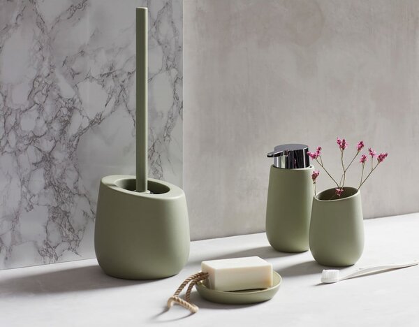 Distributore di sapone in ceramica verde Badi - Wenko
