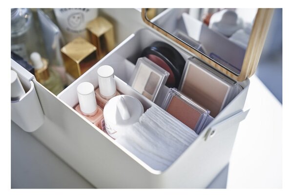 Organizzatore da bagno in metallo bianco per cosmetici - YAMAZAKI