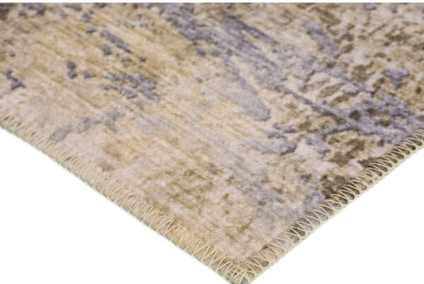 Tappeto azzurro/marrone chiaro lavabile 50x80 cm Sandstorm – Vitaus