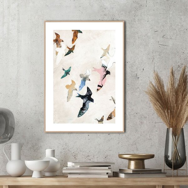 Dipinto 30x40 cm Abstract Birds - Malerifabrikken