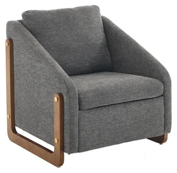 Sedia da salotto, design minimalista, comfort ergonomico, grigio
