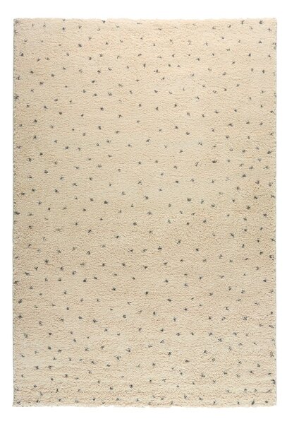 Tappeto nero/color crema 80x150 cm Dottie Black – Universal