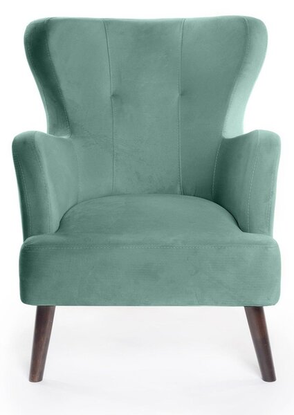 Poltrona in velluto color menta Noemye - Bonami Essentials