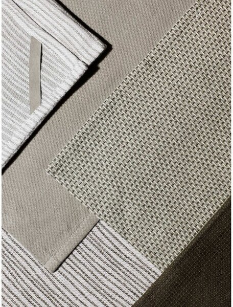 Set di 2 strofinacci in cotone bianco Pattern, 50 x 70 cm - Blomus