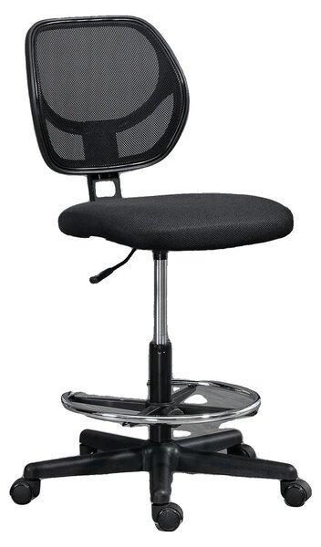 Sedia da disegno, tessuto a rete, regolabile in altezza, 59 (L) x 61 (P) x 93-113 (A) cm, portata 120 kg