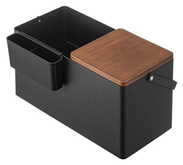 Organizer da bagno in metallo nero per cosmetici - YAMAZAKI