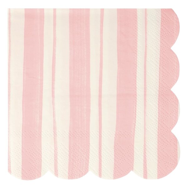 Tovaglioli di carta in set da 16 Ticking Stripe - Meri Meri