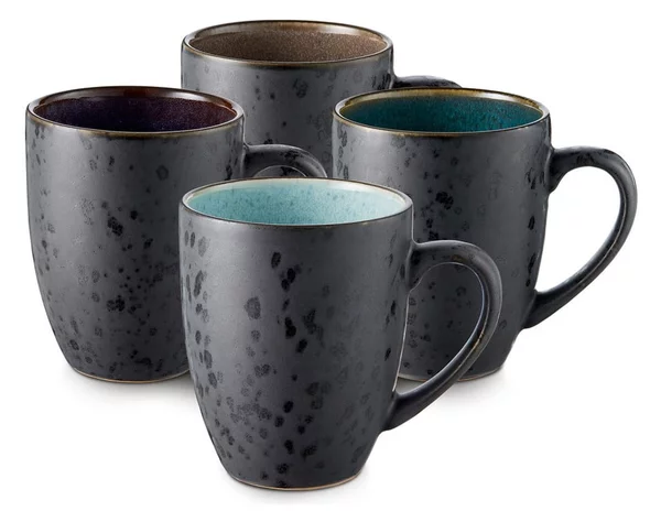 Tazze in set nere/blu scuro in ceramica 4 pz 300 ml Gastro Black/Mix – Bitz