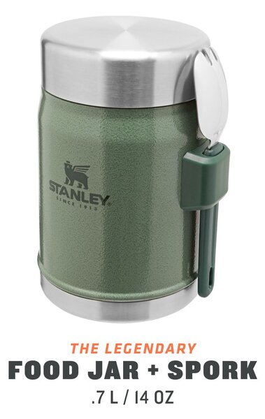 Borraccia termica verde in acciaio inox 400 ml Legendary Classic Hammer Tone Green – Stanley