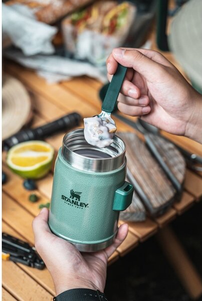 Borraccia termica verde in acciaio inox 400 ml Legendary Classic Hammer Tone Green – Stanley