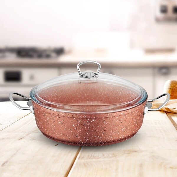Pentola in alluminio con coperchio 3,25 l Classic - Güral Porselen