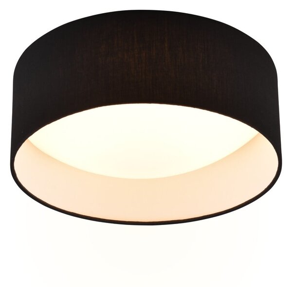Nero Apparecchio da soffitto a LED ø 30 cm Locarno - Reality