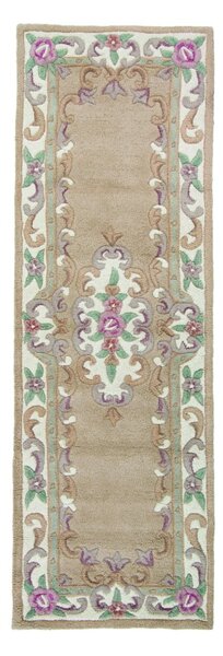 Tappeto in lana marrone 67x210 cm Aubusson - Flair Rugs