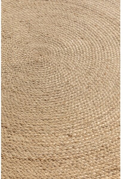 Tappeto rotondo avorio in iuta reversibile ø 140 cm Braided – Hanse Home