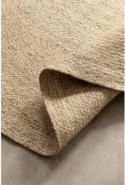 Tappeto rotondo avorio in iuta reversibile ø 200 cm Braided – Hanse Home