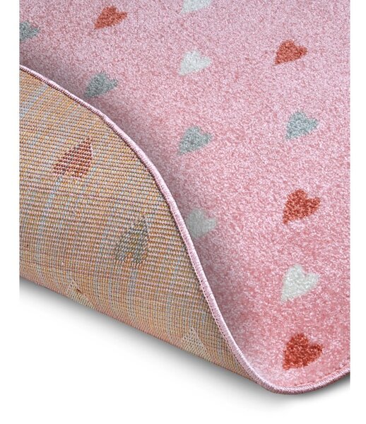 Tappeto rosa per bambini ø 100 cm Little Hearts - Hanse Home