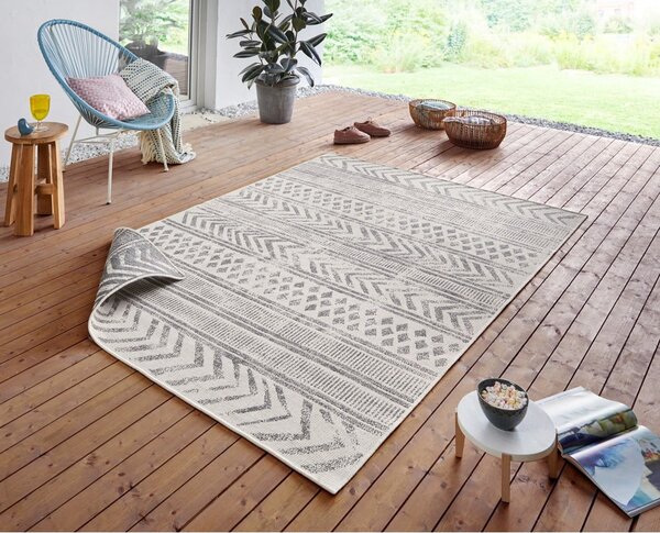 Tappeto da esterno grigio e crema , 120 x 170 cm Biri - NORTHRUGS
