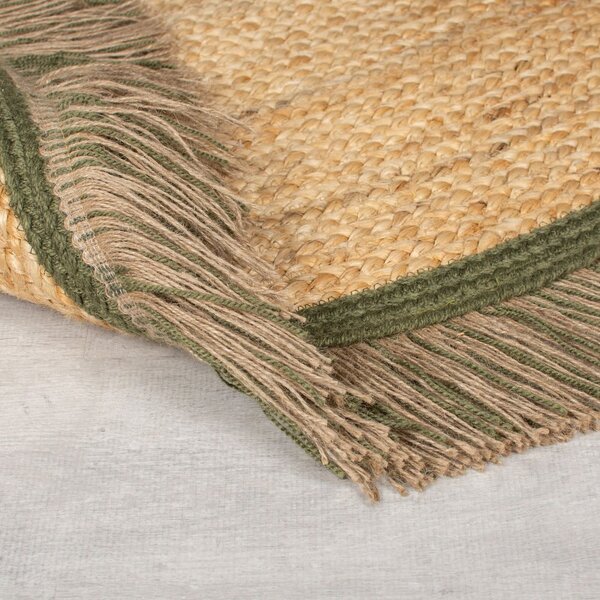 Tappeto rotondo di colore naturale in iuta tessuto a mano ø 180 cm Kahana – Flair Rugs