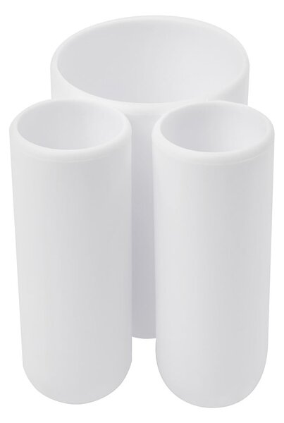 Bicchiere di plastica bianco per spazzolini da denti Touch - Umbra