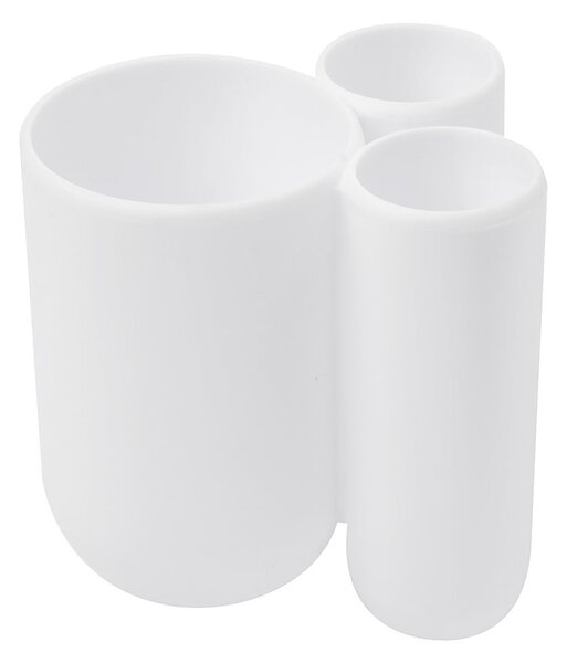 Bicchiere di plastica bianco per spazzolini da denti Touch - Umbra