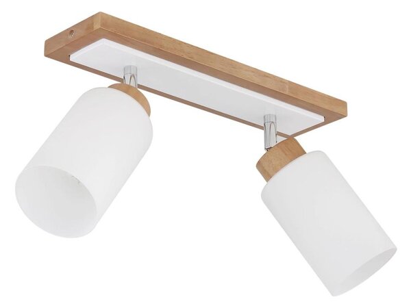 Globo 15977-2 - Faretto ROWENA 2xE27/60W/230V beige/bianco