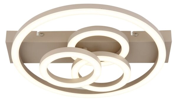 Globo 48040-40SA-LED Plafoniera da soffitto dimmerabile DARRYL I LED/40W/230V dimensioni 35 x 33 cm ottone + telecomando
