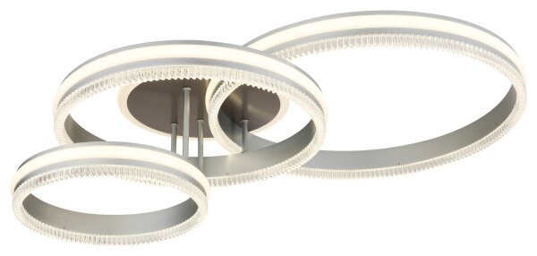 Globo 67377-72 - Plafoniera LED dimmerabile FRANCINE LED/72W/230V argento+telecomando
