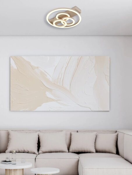 Globo 48040-40SA-LED Plafoniera da soffitto dimmerabile DARRYL I LED/40W/230V dimensioni 35 x 33 cm ottone + telecomando