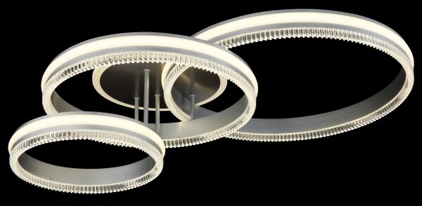 Globo 67377-72 - Plafoniera LED dimmerabile FRANCINE LED/72W/230V argento+telecomando