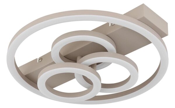 Globo 48040-40SA-LED Plafoniera da soffitto dimmerabile DARRYL I LED/40W/230V dimensioni 35 x 33 cm ottone + telecomando