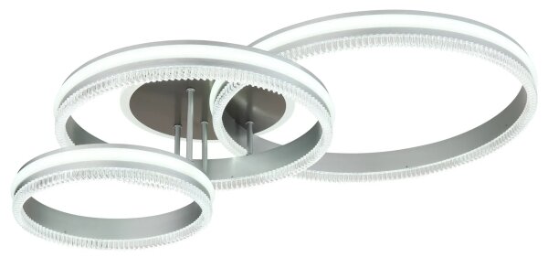Globo 67377-72 - Plafoniera LED dimmerabile FRANCINE LED/72W/230V argento+telecomando