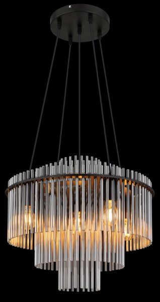 Globo 15698H1 - Lampadario a cavo GORLEY 5xE27/60W/230V nero