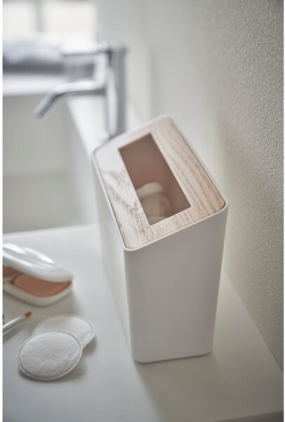 Cestino per la spazzatura bianco in plastica da ufficio 2,3 l Rin – YAMAZAKI