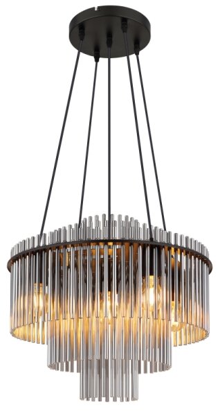 Globo 15698H1 - Lampadario a cavo GORLEY 5xE27/60W/230V nero