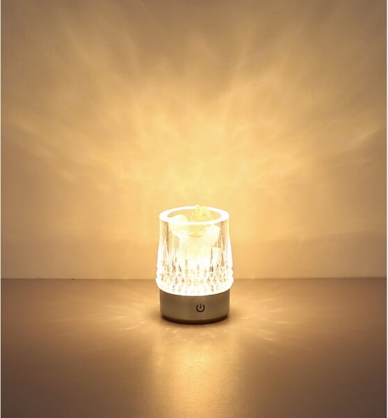 Globo 21044S - Lampada da tavolo LED dimmerabile a sfioramento LIZZY LED/1W/5V 3000K 1200 mAh argento