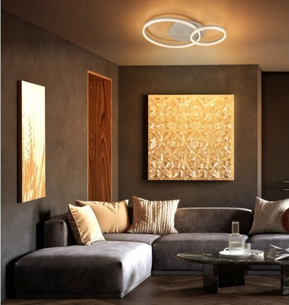 Globo 48480-30 - Plafoniera LED SANFORD LED/30W/230V 3000K 70x50 cm beige