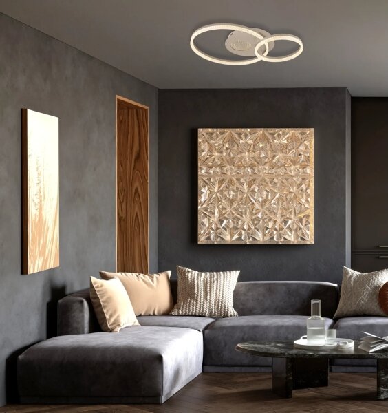 Globo 48480-30 - Plafoniera LED SANFORD LED/30W/230V 3000K 70x50 cm beige