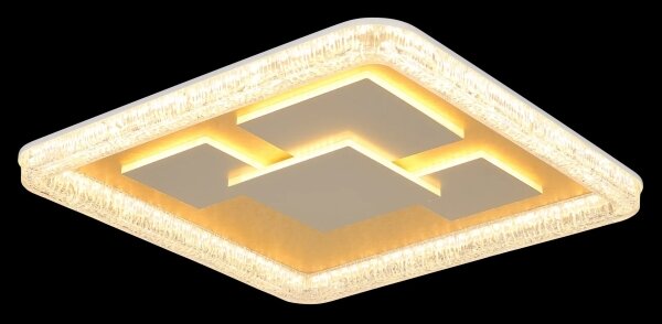 Globo 48476-40 - Plafoniera LED da soffitto LORAINE LED/40W/230V 48,8x48,8 cm dorata